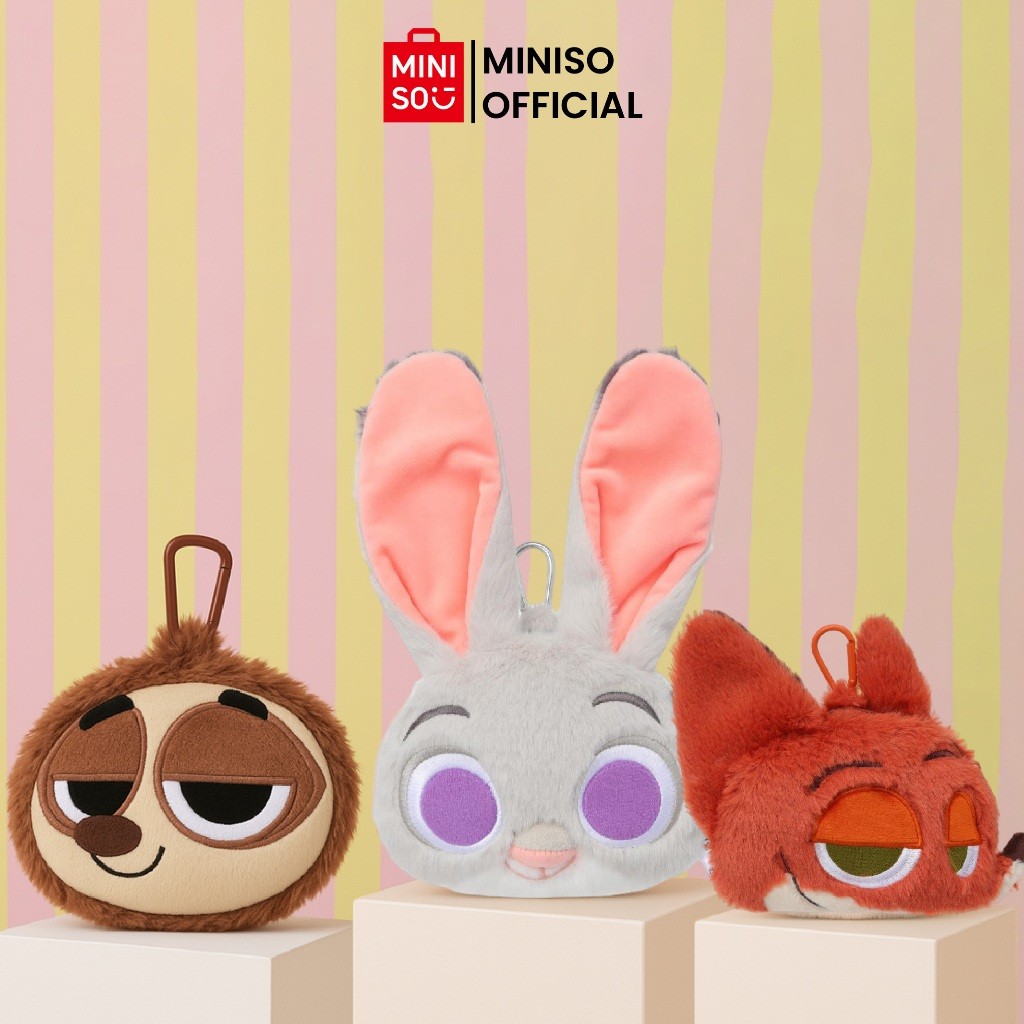 MINISO X Disney Zootopia Collection Coin Purse Dompet Koin Gantungan Tas Karakter Zootopia