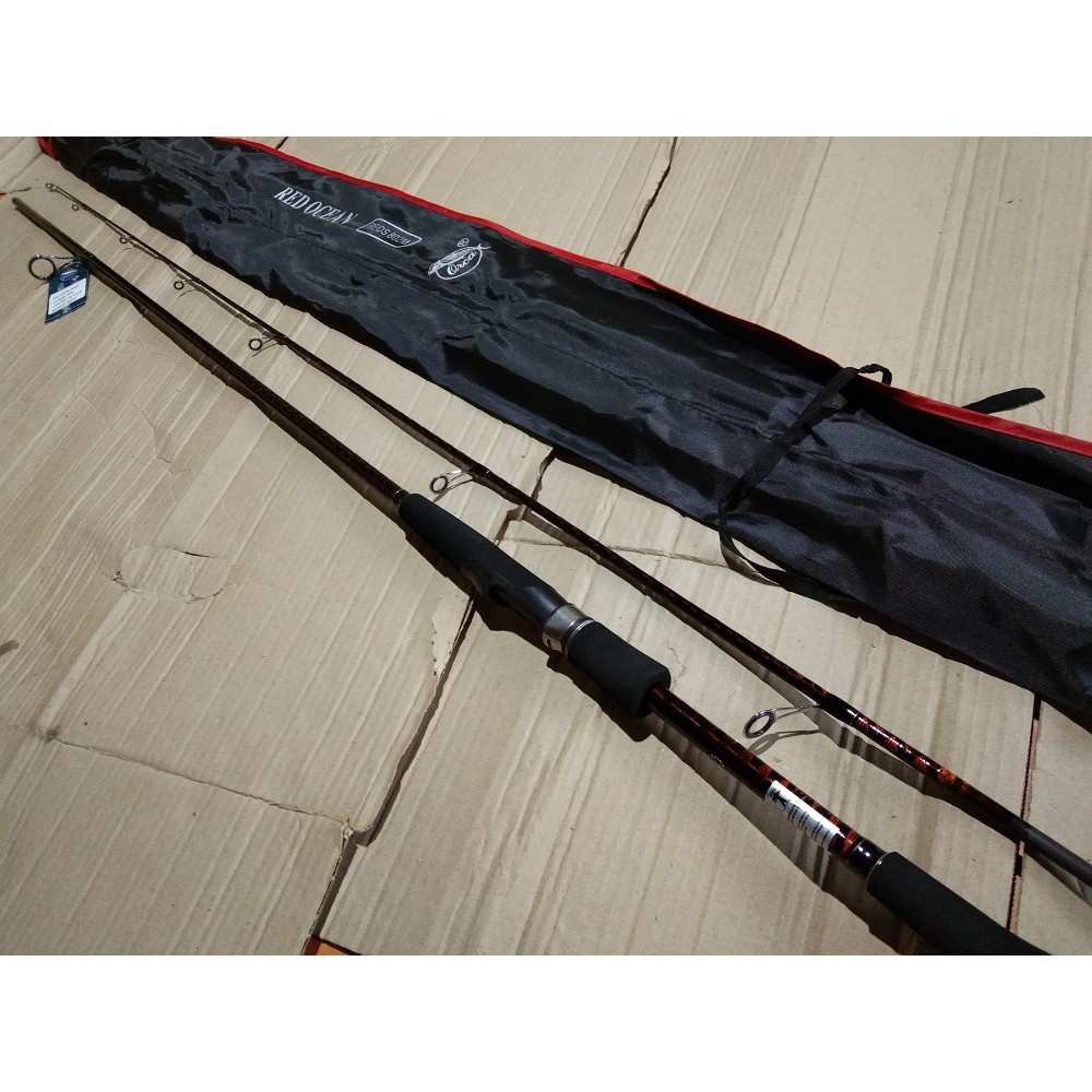 joran pancing spinning  802M orca red ocean 240