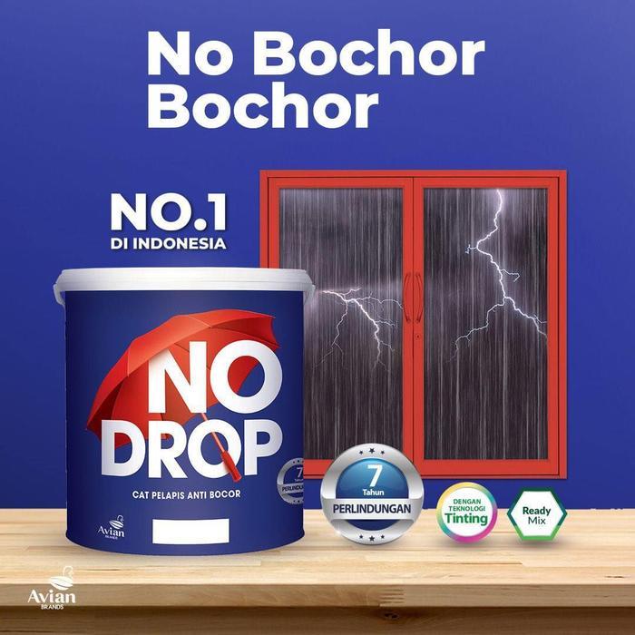 No Drop Cat Pelapis Anti Bocor 20 Kg (Ready semua warna) - 001 Transparan