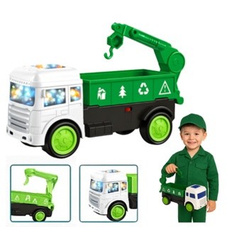 recycling truck mainan truk mobil hijau recycle daur ulang  garbage truck Mainan Mobil Mobilan Truck