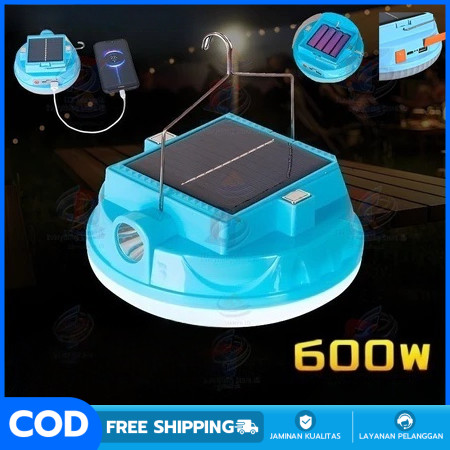 600W Lampu Emergency Tahan 24 Jam Tenaga Surya Lampu Emergency IP67 Tahan Air Lampu Tenaga Surya Out