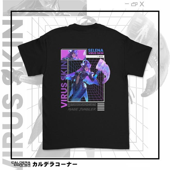 Kaos Game Mobile Legends Selena Virus Skin Combed Digital Sablon Unisex Tee