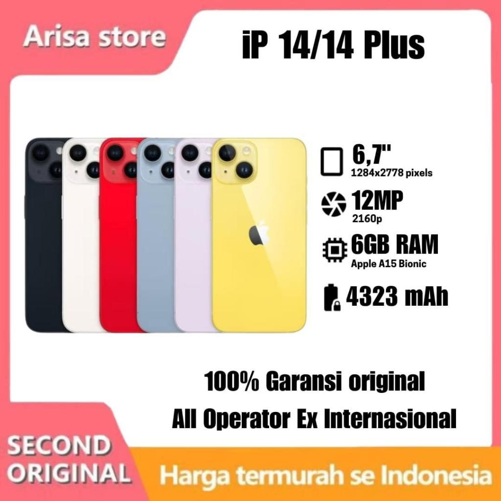 IPHONE 14 Plus SECOND ORIGINAL  IPHONE 14 BEKAS MULUS FULLSET