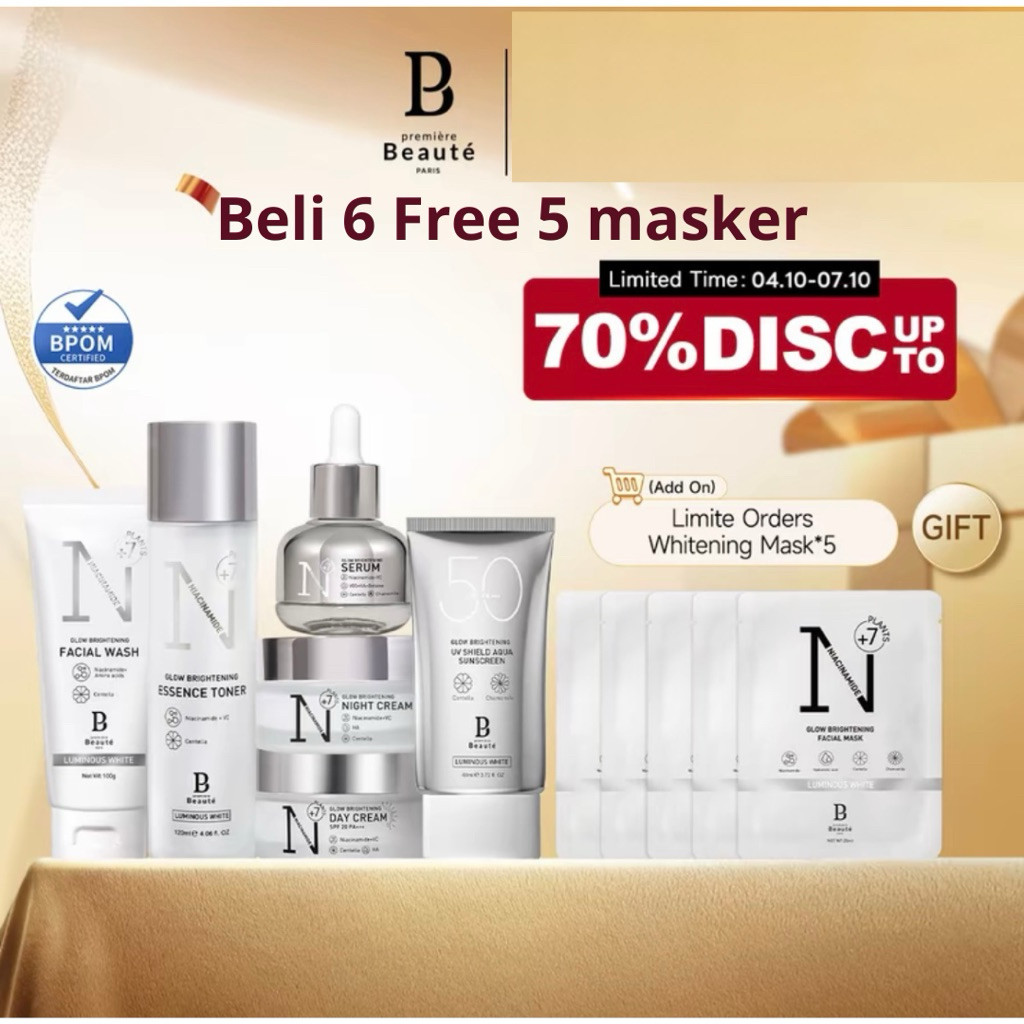 paket skincare 1 paket - premiere beaute - beautessence beauty essence - whitening skincare - premie