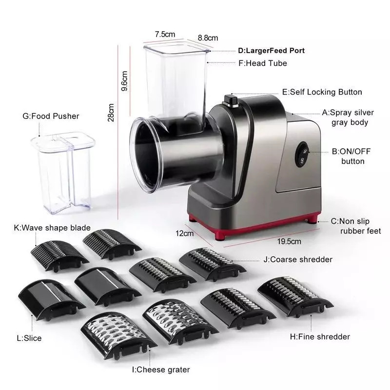 PROMO[COD/Garansi]5-IN-1/7-IN-1 250W-500W Mesin pemotong sayur otomatis  dengan listrik ini adalah a