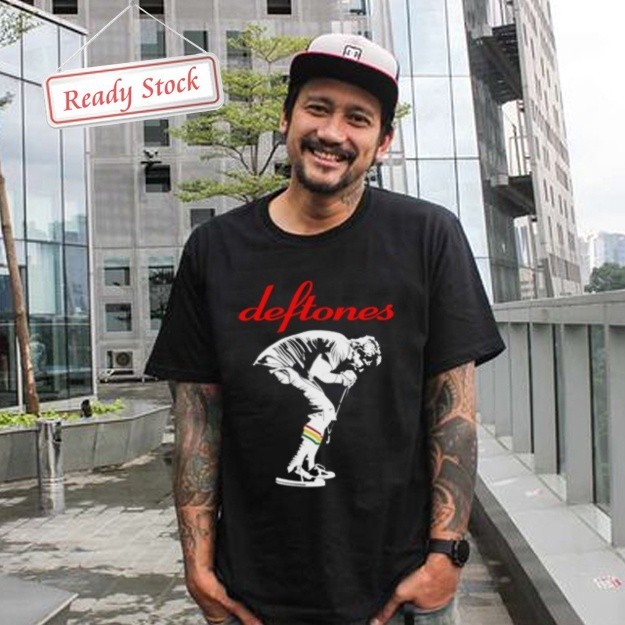 Kaus Band Deftones baju kaos pria