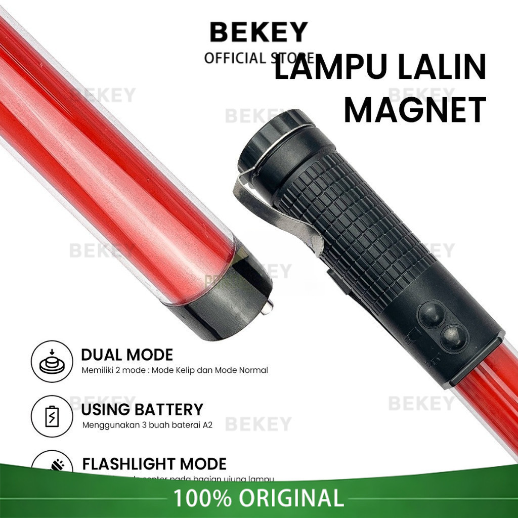 BEKEY Lampu Lalin Magnet Senter Lalin Parkir Security Parkir Lampu Lalu Lintas Security Polisi