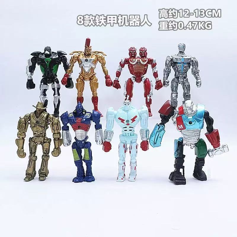 13cm 8pcs/Set Ea30-20 Real Steel Zeus Atom Midas Adam Raider Robot Model Toys Gift Action Figure Hob