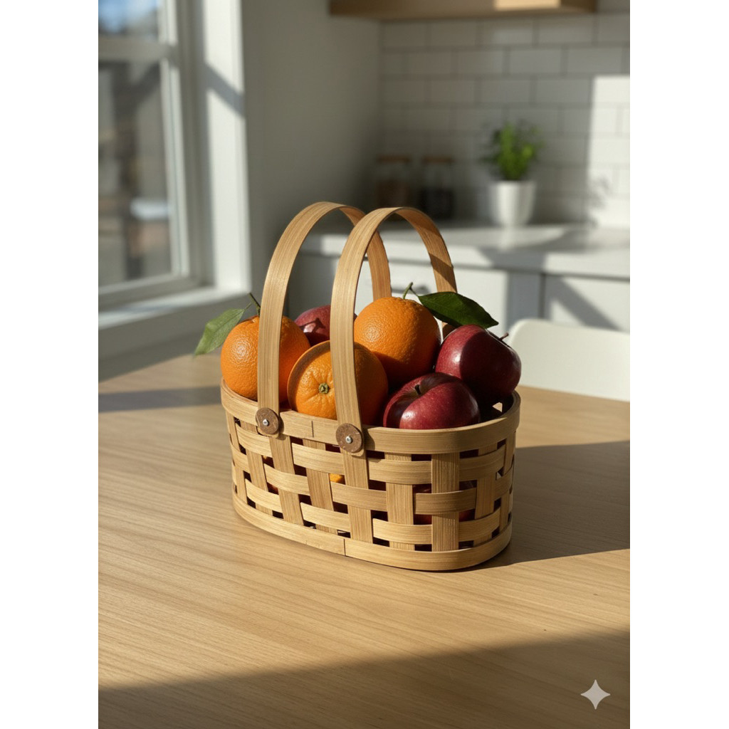 keranjang parcel buah | tas kayu | wadah hantaran | wadah telur ukuran PLT 30cm x15cm