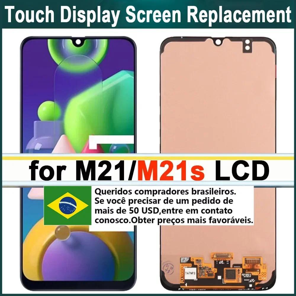 High Quality 6.4" AMOLED splay For Samsung M21 M215F LCD Tou Screen gitizer Assembly For Samsung M21
