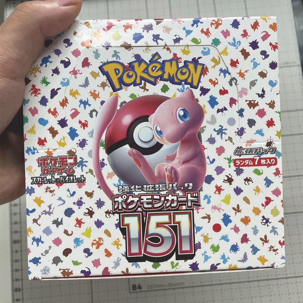 NEW 140pcs/Box Anime Pokemon Japan Version TCG Scarlet Violet 151 Classics Expansion Booster Box Pok