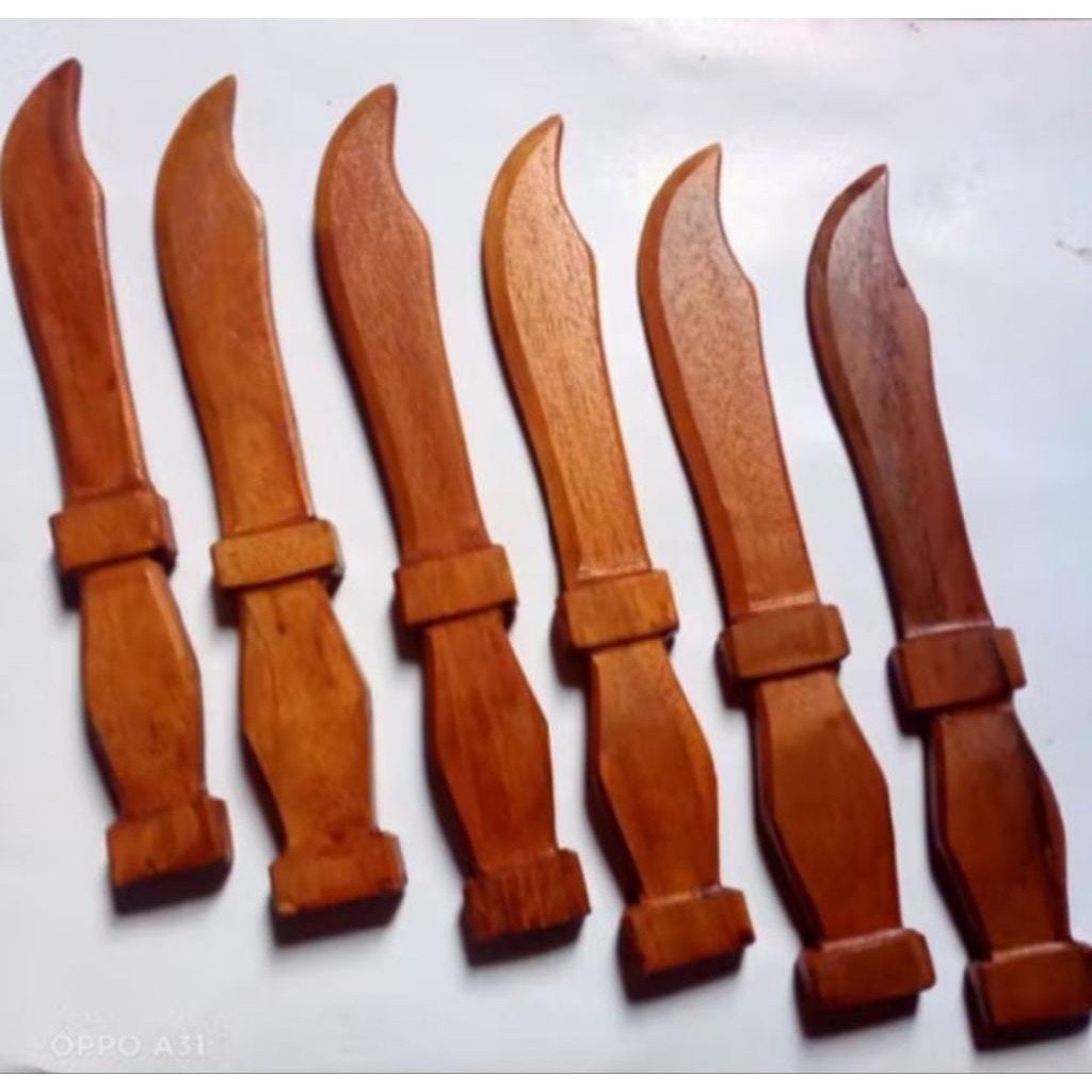 Pisau Belati Kayu Belati Pencak Silat Kayu Jati