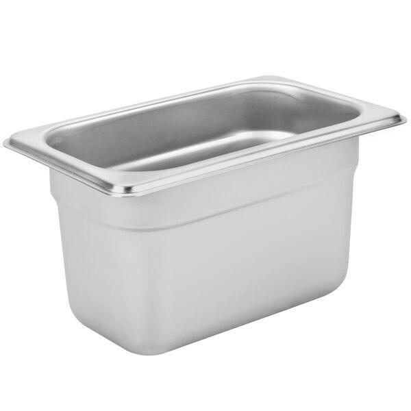 Wadah Topping Es Krim Stainless Steel | GN PAN 1/9 4" | Food Pan-19100