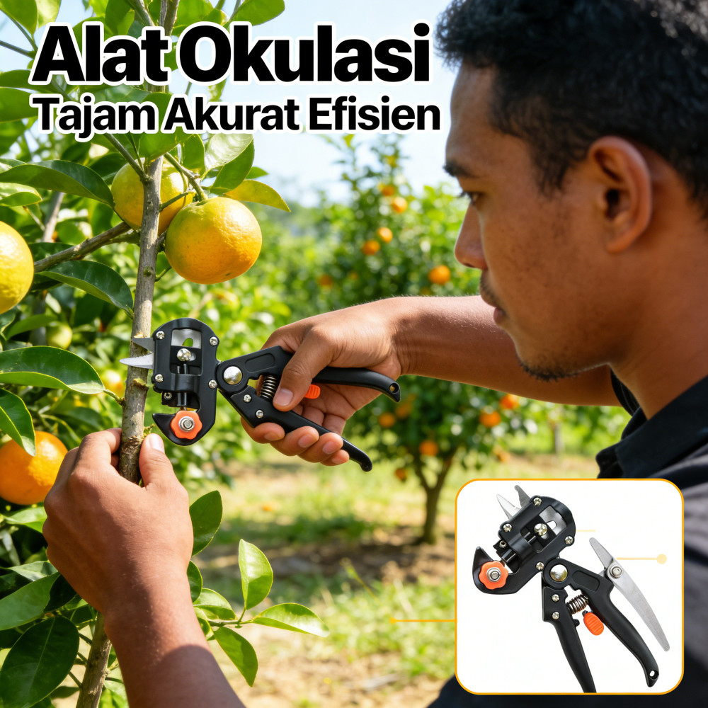 Pohon bibit okulasi Gunting okulasi Pisau pemangkasan Alat okulasi Mesin