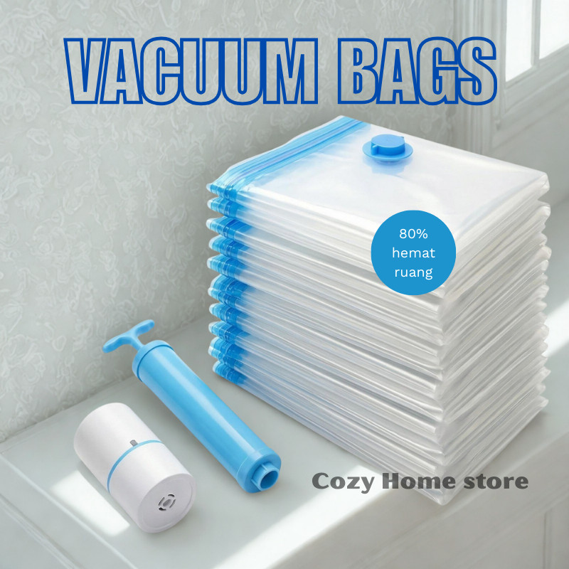 PLASTIK VACUM/ Vacuum Bag Plastik Kompres Pakaian Tebal | Bedcover Selimut