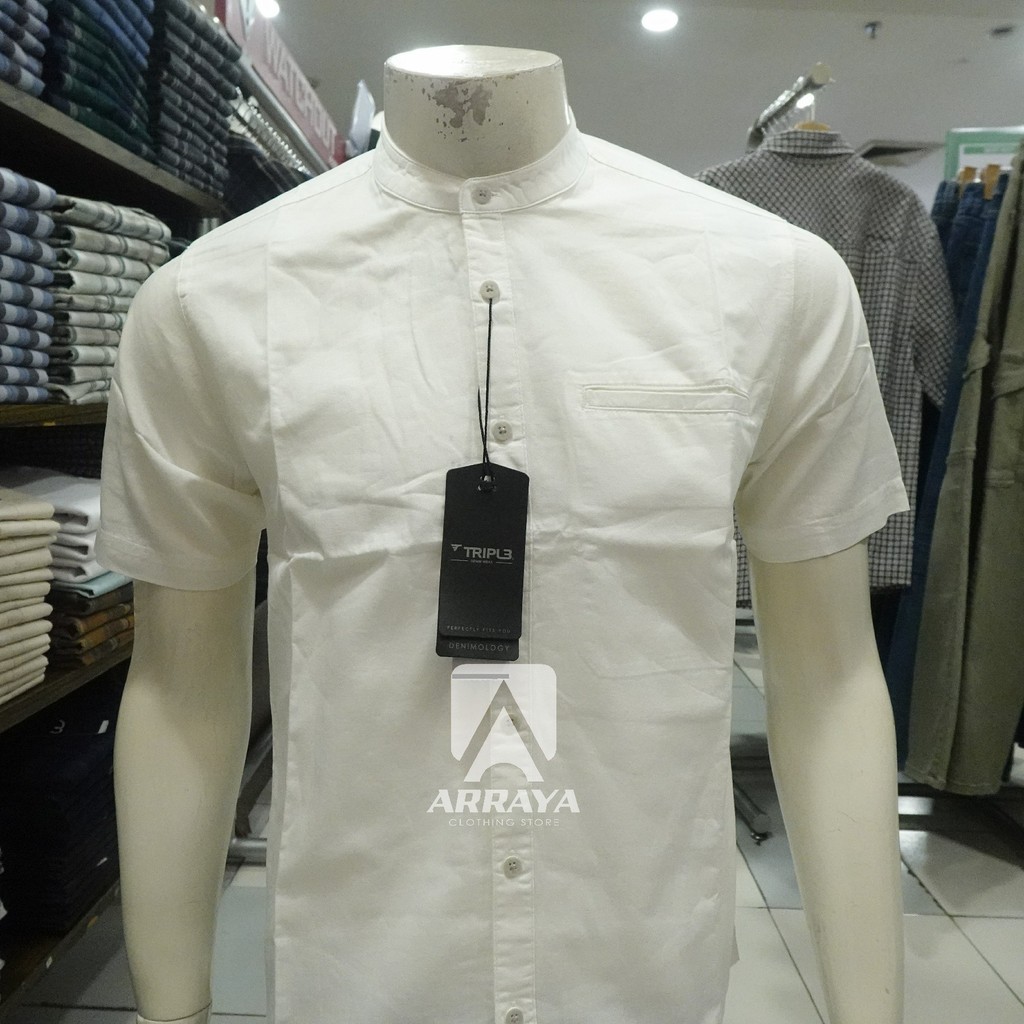 TRIPLE JEANS Kemeja Koko Short Sleeve SS.MC.415 1225