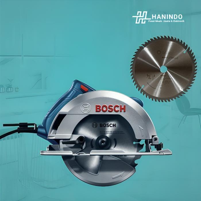 Mesin Gergaji Kayu 7" Bosch GKS 140 + Mata Potong Kayu 7" Bosch