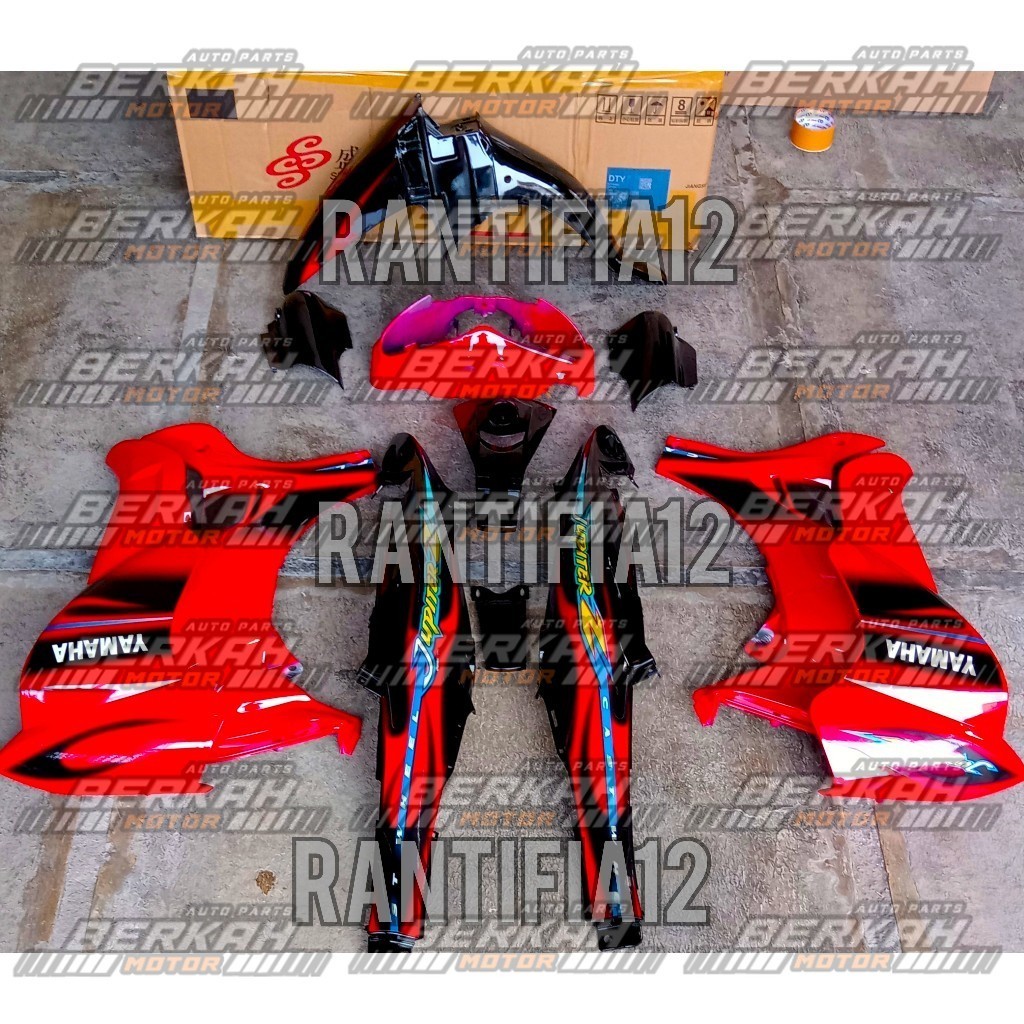Bodi Body Jupiter Z Full Set Body Motor Jupiter Z Lama OLD Merah Hitam
