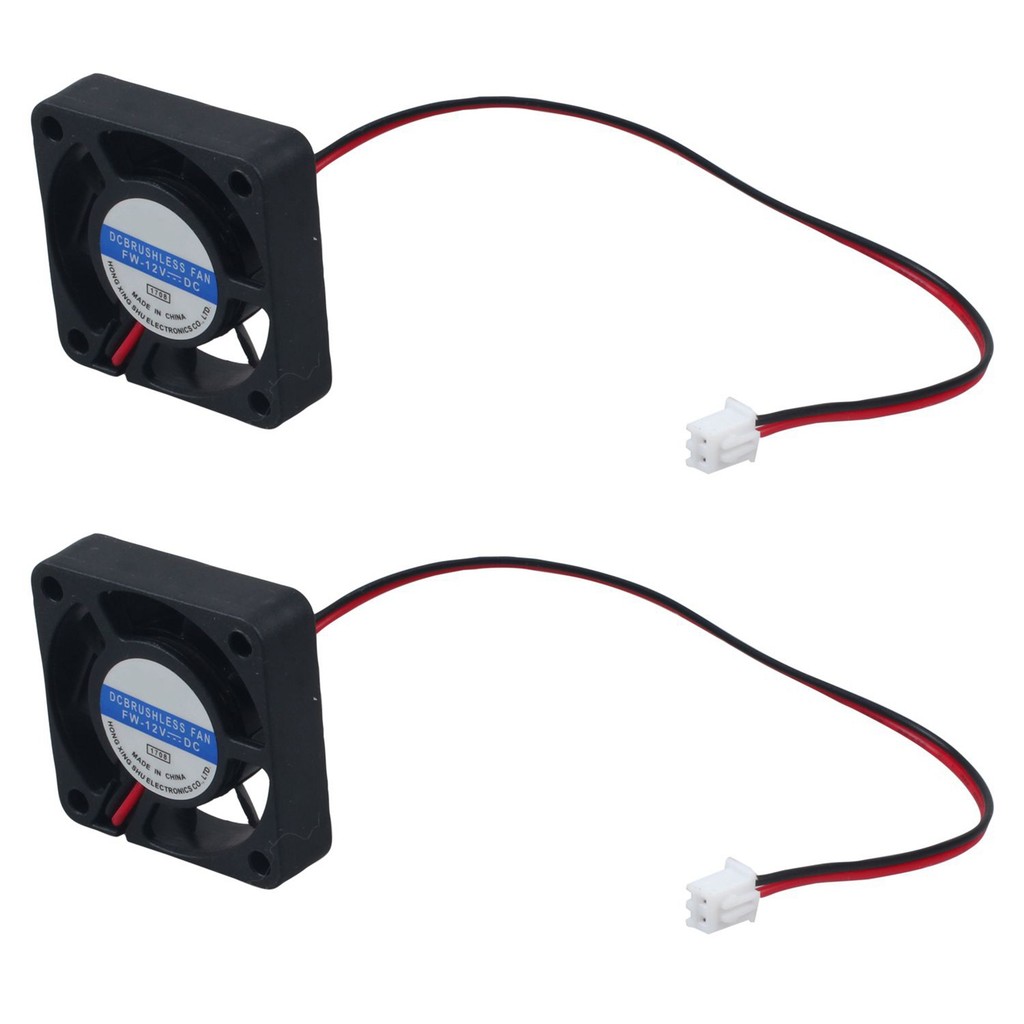 2Pcs 40Mm X 40Mm X 10Mm 4010 9 Blade Brushless DC 12V Cooling Fan