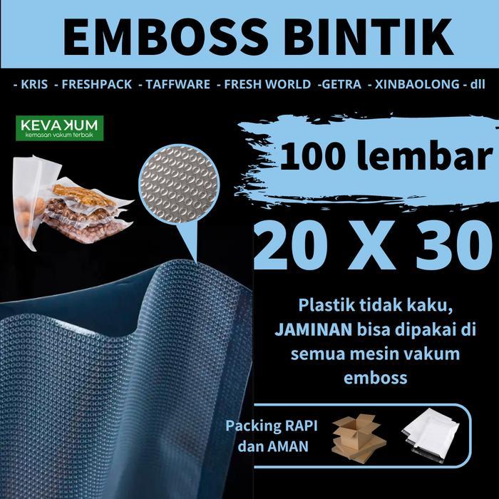 Plastik Vacum Emboss 20x30 Plastic Bag Vacuum Sealer Emboss