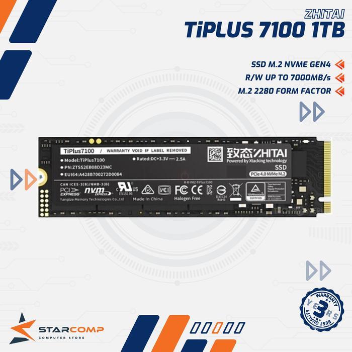 SSD ZHITAI TIPLUS 7100S 1TB M.2 NVMe Gen4