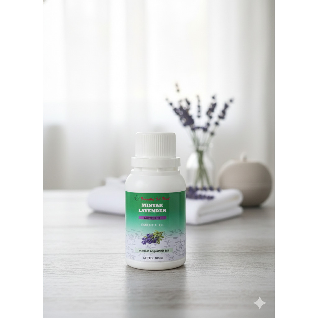 100ml Minyak Lavender Essential Oil - Minyak Esensial Lavender Aromaterapi Penenang