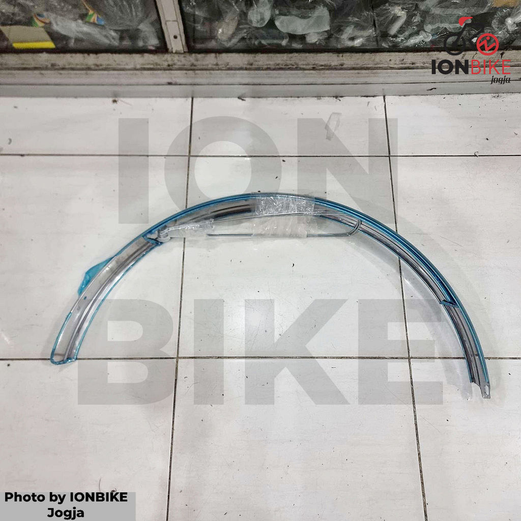 Fender Sepeda 26 Pm44Bc Silver Federal Touring Lengkap Taiwan Import Slebor Spakbor Panjang - Kalcer