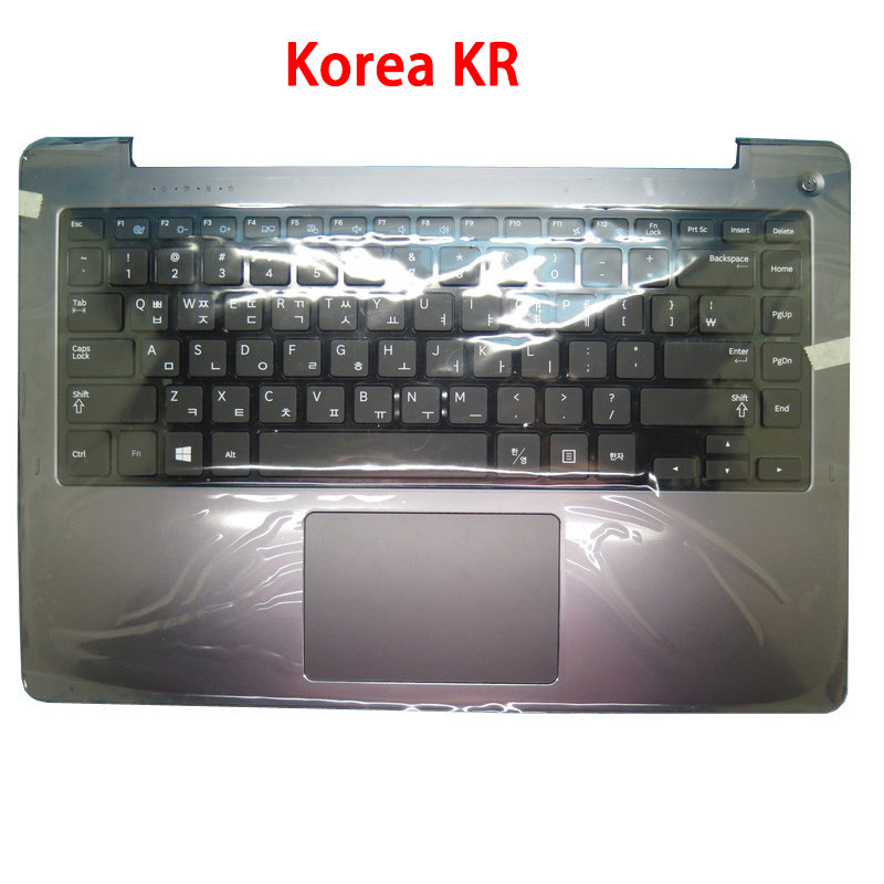 Laptop PalmRest&Keyboard For Samsung NP540U4E NP530U4E 540U4E 530U4E Korea KR BA75-04483B Gray With 