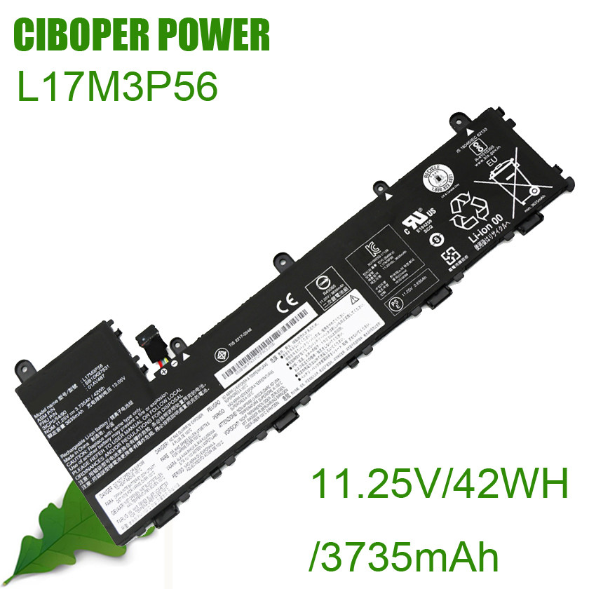 CP Laptop Battery L17M3P56 L17L3P56 11.25V/42WH/3735mAh For Yoga 11E-20LQ 01AV487 L17L3P54 01AV486 0