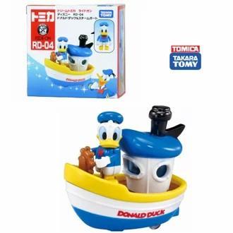 181255 TOMICA DREAM RIDE ON DISNEY RD-04 DONALD DUCK & STEAMBOAT TOMY