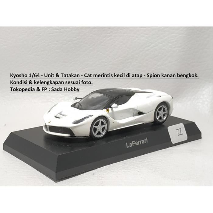 Kyosho 1/64 Ferrari LaFerrari White Putih No Box Minus 2ND