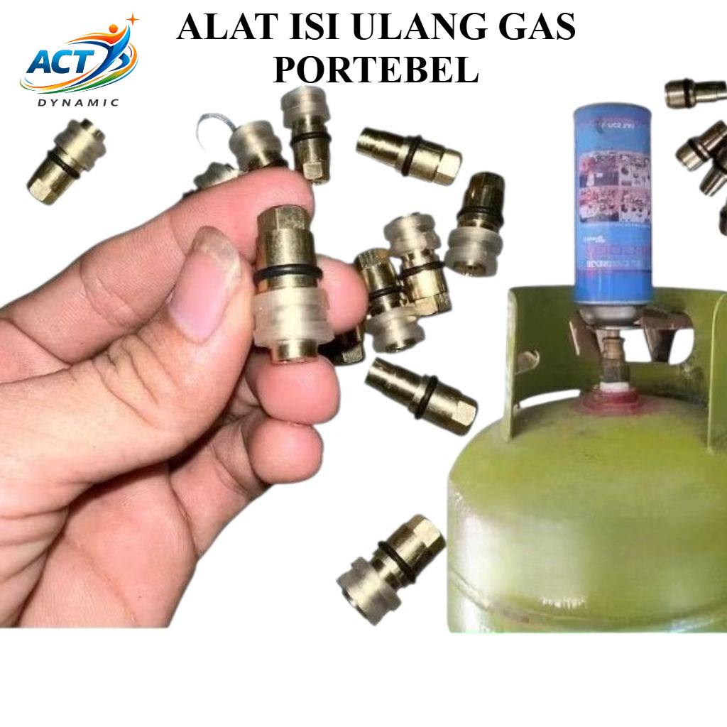 Alat Isi Ulang Gas Kaleng Portable | Refil Gas Kaleng Botol Robinson Simple