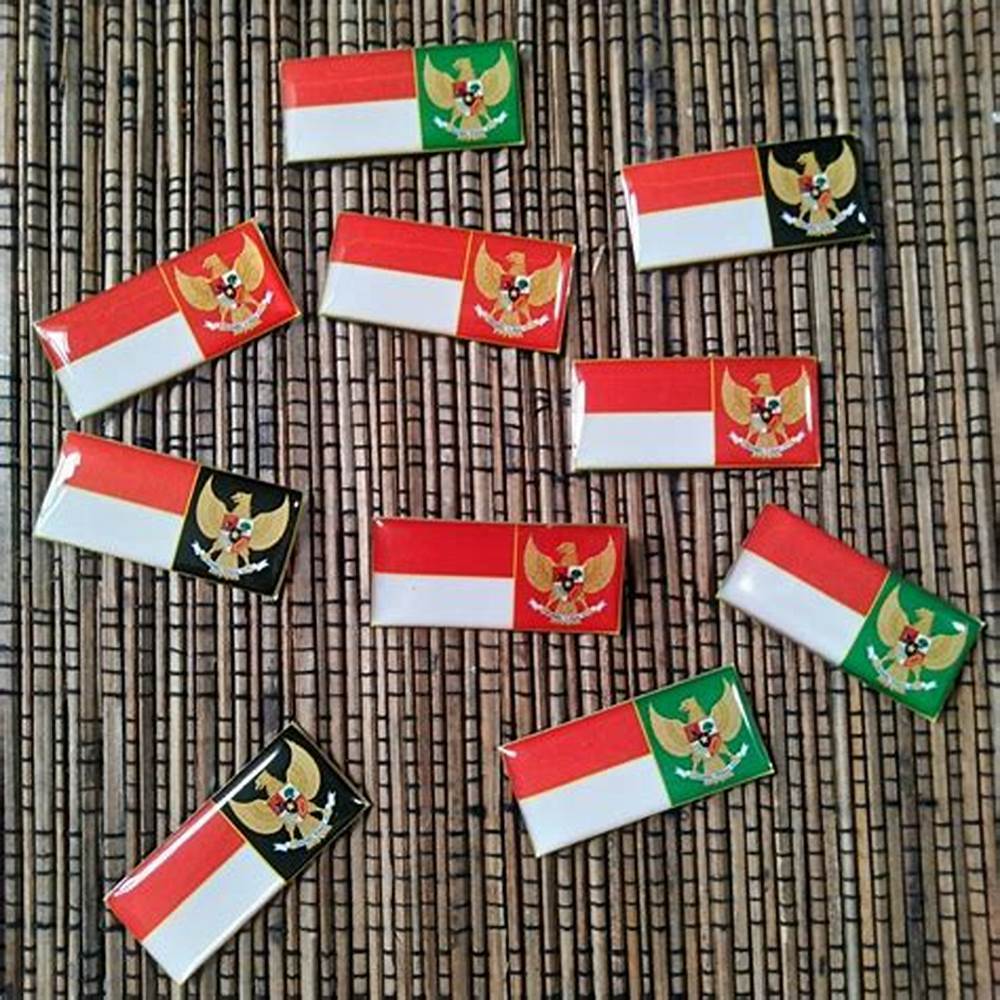 Pin Garuda Peci Merah Putih - Tempelan Peci Keren untuk Paskibra dan MPG