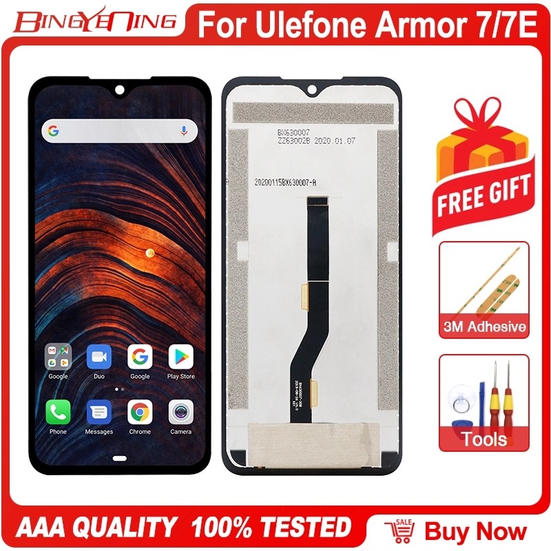 100% Original  For Ulefone Armor 7 Armor 7E LCD Tou Screen gitizer splay Module Repair Replacement C