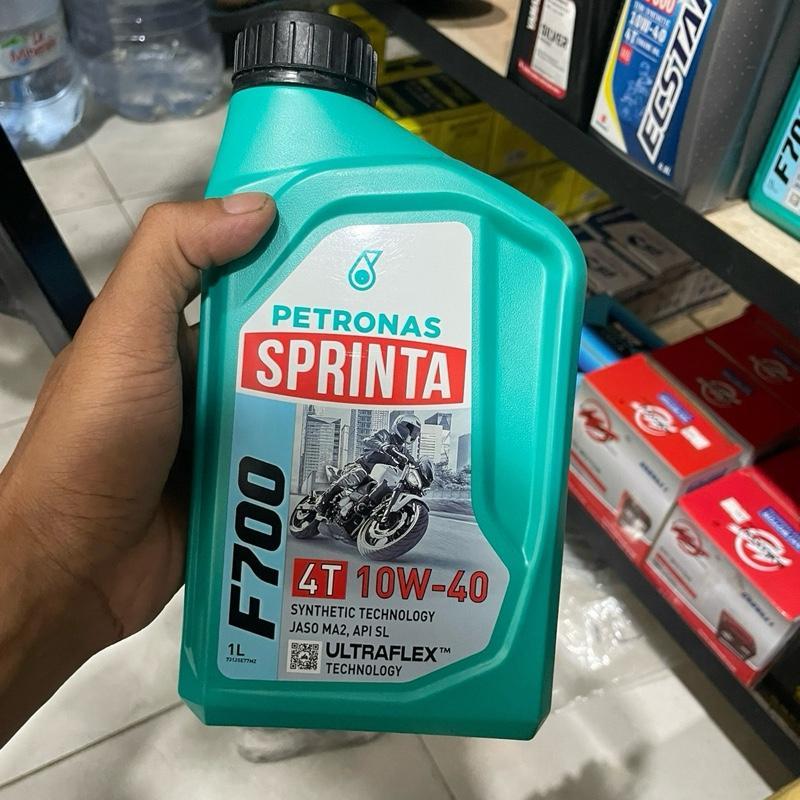 Petronas Sprinta F700 4T 10W-40 Oli Mesin Motor Sintetis Teknologi Ultraflex JASO MA2 API SL 1L