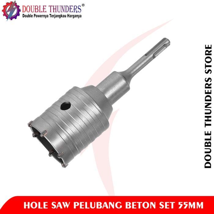 DT Hole Saw Beton Set 55MM Hole Saw Pelubang Beton Set
