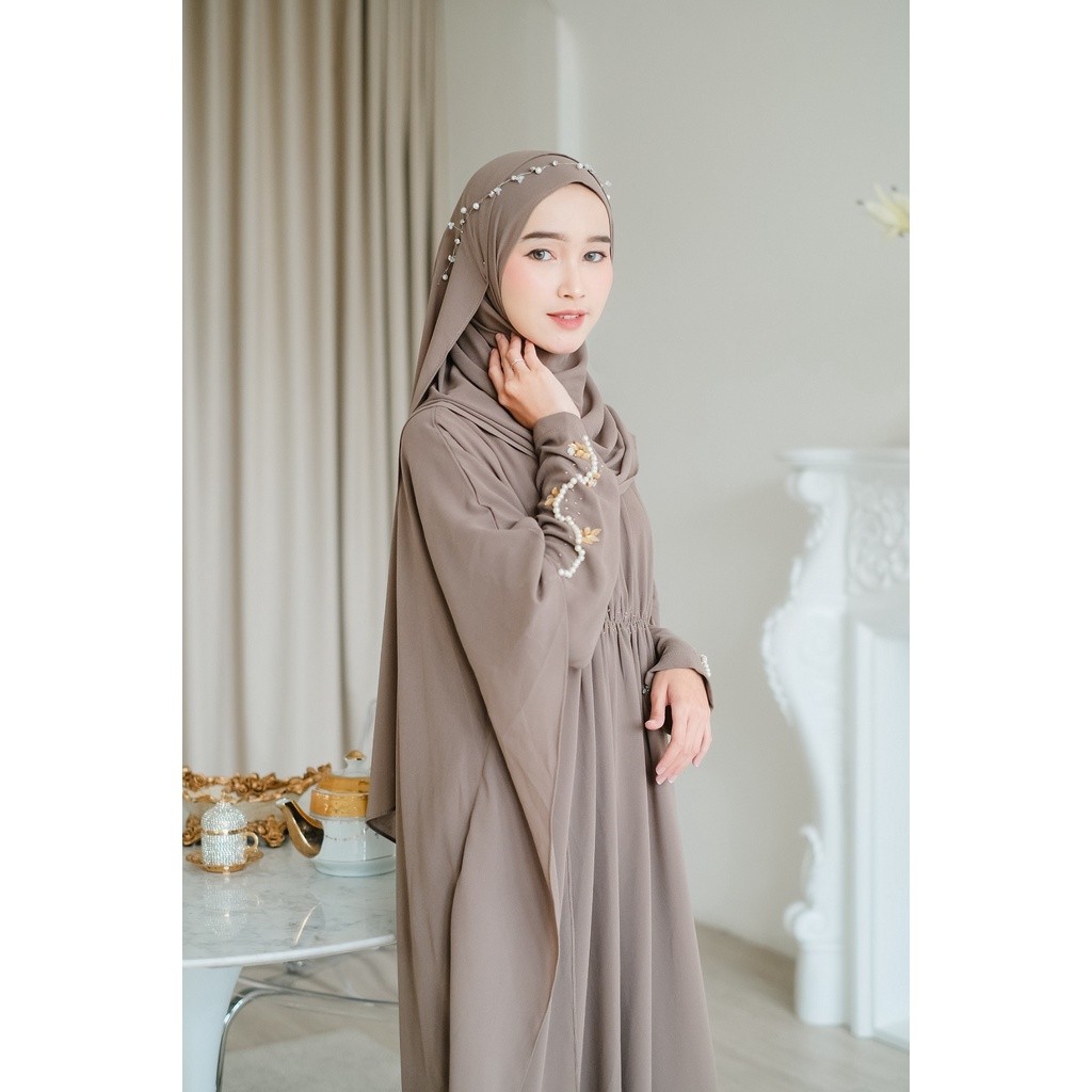 Kazami - Aluna Kaftan Luxury Payet Kaftan Mewah Ceruty Busui Wudhu Friendly