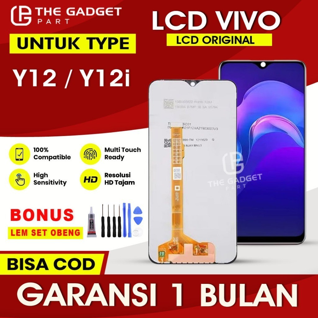 LCD VIVO Y12  Y12i FULLSET TOUCHSCREEN ORIGINAL