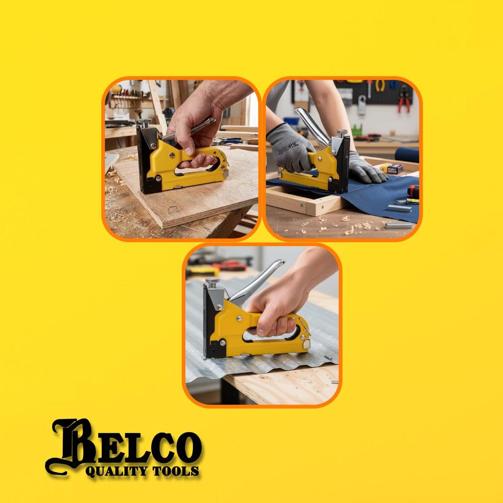 Belco Staple Gun / Staples Tembak 3 In 1 + Nailer (Alat Stapler Manual) Japan Type Co