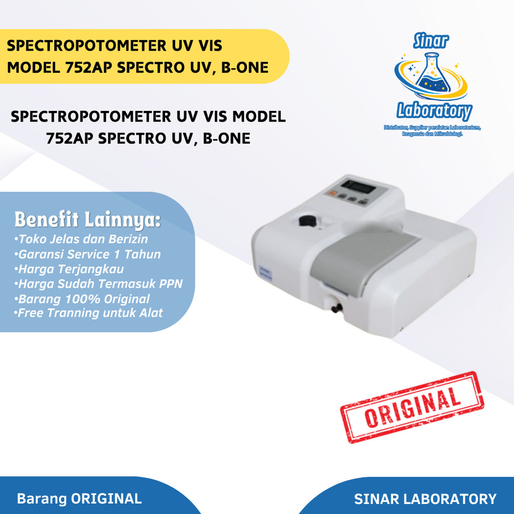 Spectropotometer UV VIS Model 752AP Spectro UV, B-One