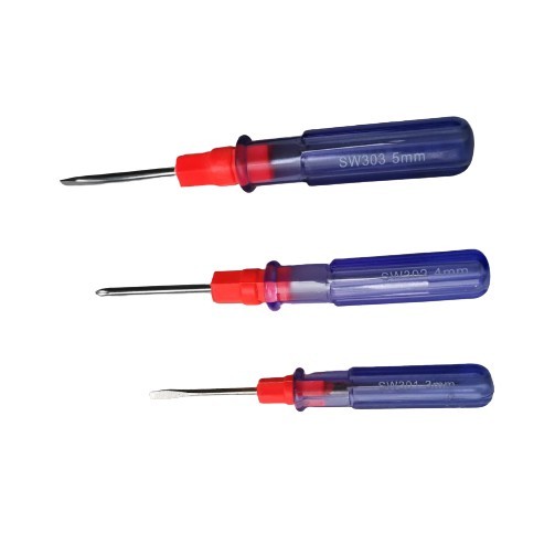 Obeng Screw Driver Drei BB Bolak Balik Kembang Plus Minus 3mm 4mm 5mm Kecil Sedang Besar