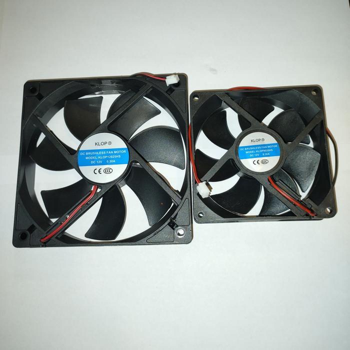 FAN DC 12VOLT 12CM plus soket - dc 12v klop