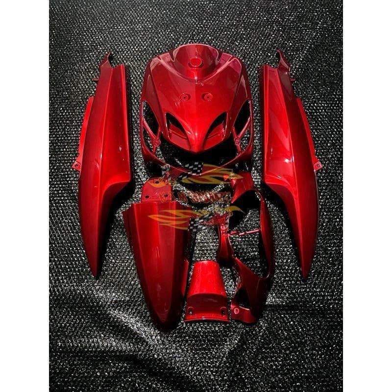 cover body full halus yamaha mio smile merah candy