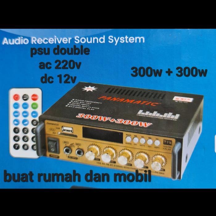 POWER + TONE KONTROL + KIT MP3 PLAYER BLUETOOTH BT MIC ECHO KARAOKE 300W + 300W CONTROL BLUETOOT PEN