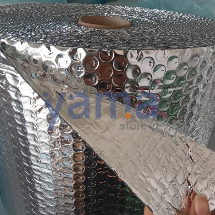 Aluminium foil bubble double peredam panas insulasi Atap meteran - Bubble 4mm