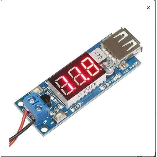 Charger USB Voltmeter Step Down Buck Converter Module [IT]