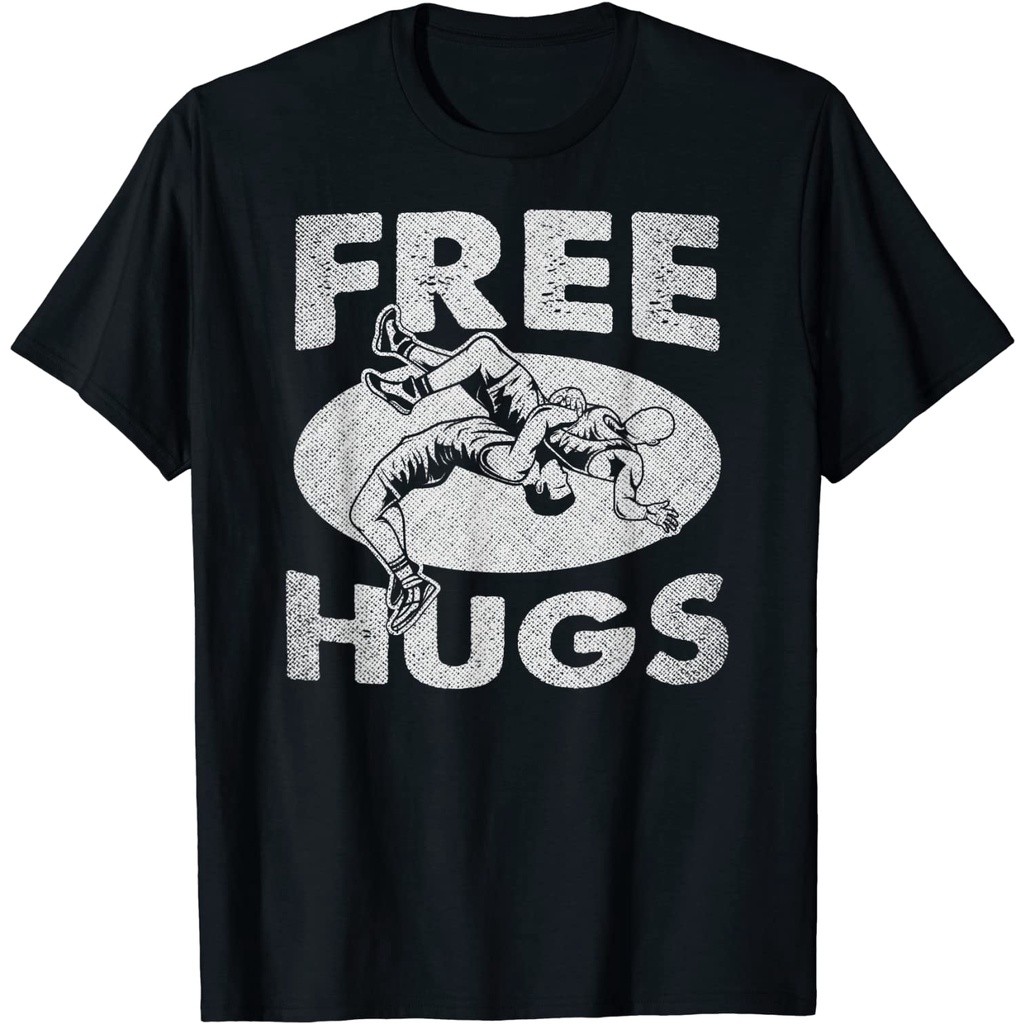 Kaos Wrestling Shirts - Funny Free Hugs Wrestling T-Shirt