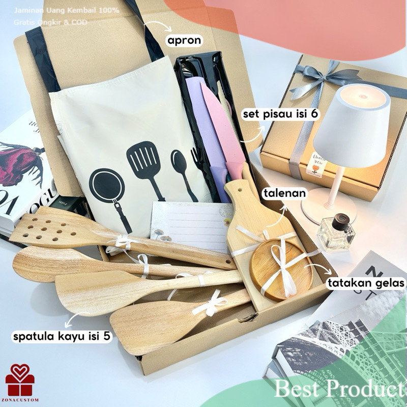 Hampers Cooking Set - Hampers Wedding - Hadiah Hari Ibu - Hadiah Pernikahan - Hampers Alat Masak - K