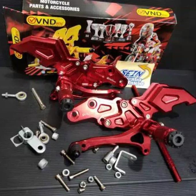 Underbone Footstep Lipat Monster Vnd Vixion R15 V2 Xabre - Merah