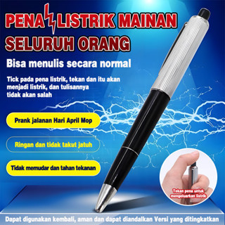 Kejut Plastik Pulpen Mainan Setrum Prank Palsu Premium / Pena kejut Novelty Prank Pulpen Mainan